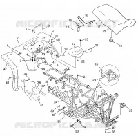 HINTER CAB   SITZ  SPORTSMAN 500 W97CH50A (4939993999A005)