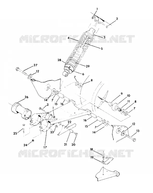 SWING ARM WELDMENT/FEDER ASSEMBLY TRAIL BLAZER (4919761976021A)