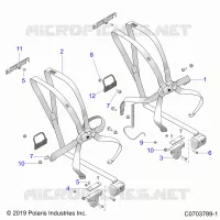 SITZ BELT MOUNTING, FRONT
