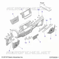 INSTRUMENTENTAFEL LOWER, RIDE COMMAND