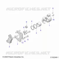 BRAKES, BRAKE BREMSZANGE VORNE (TO 8/16/2021)