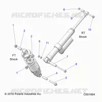 SUSPENSION, SHOCK MOUNTING, REAR SUSP.