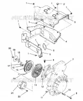Gebläsegehäuse and  RÜCKZUG ANLASSER ASSEMBLY WIDETRAK GT / X932061 (4924722472035A)