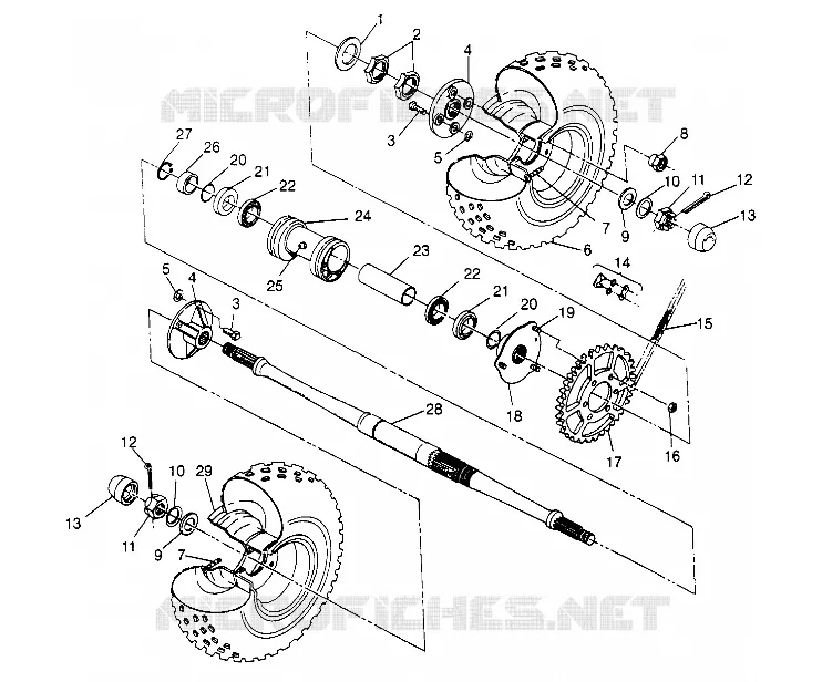 HECKANTRIEB ASSEMBLY Sportsman 4x4 W948040 (4926842684C005)