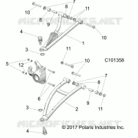 FRONT SUSPENSION A-ARMS