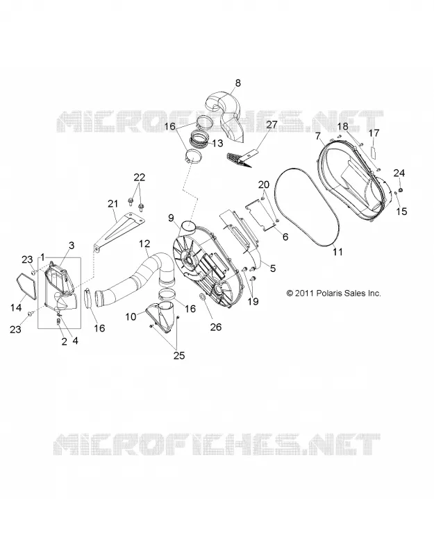 ANTRIEB, CLUTCH COVER AND DUCTING