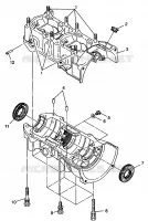 CRANKCASE WIDETRAK LX 0982065 AND EUROPEAN WIDETRAK LX E982065 (4943884388C008)