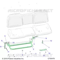 SITZ ASM. REAR FRAME