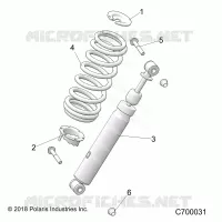 SUSPENSION, FRONT SHOCK MOUNTING