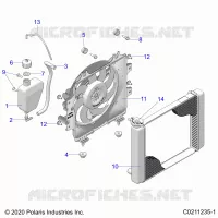 ENGINE, KÃŒHLSYSTEM, RADIATOR, FAN & OVERFLOW BOTTLE
