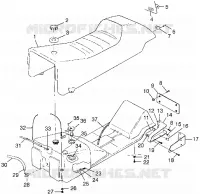 SITZ   GASBEHÄLTER 600 XCR 0985677 (4943164316A006)
