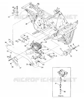Motorbehälterungen   Auspuff 250 4x4 / W928127 (4922872287A009)