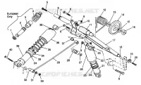 HINTER Drehmomentarm XLT SP 0966676 and EUROPEAN XLT SP E966676 (4931703170B013)