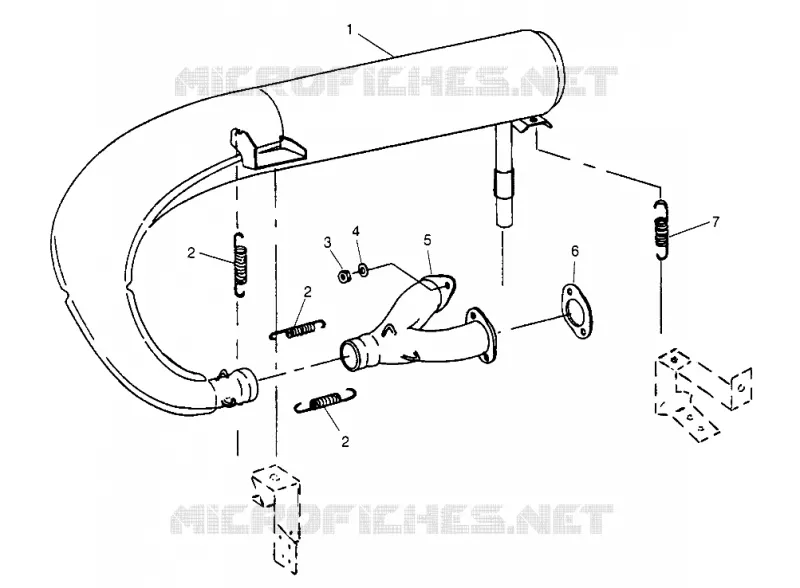 ABGASSYSTEM 500 CARB 0962764, 500 CARB SKS 0962564,  500 CARB SKS E96256 (4931873187C009)