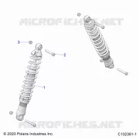 SUSPENSION, FRONT SHOCK
