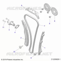 CAM CHAIN AND TENSIONER