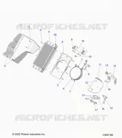 MOTOR, RADIATOR MOUNTING