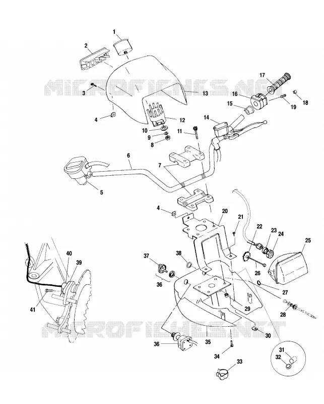 LENKER   SCHEINWERFER POD