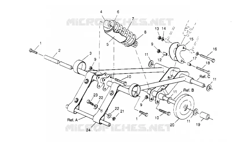 FRONT Drehmomentarm SPORT TOURING 0950243 and  EUROPEAN SPORT TOURING (4928822882C002)