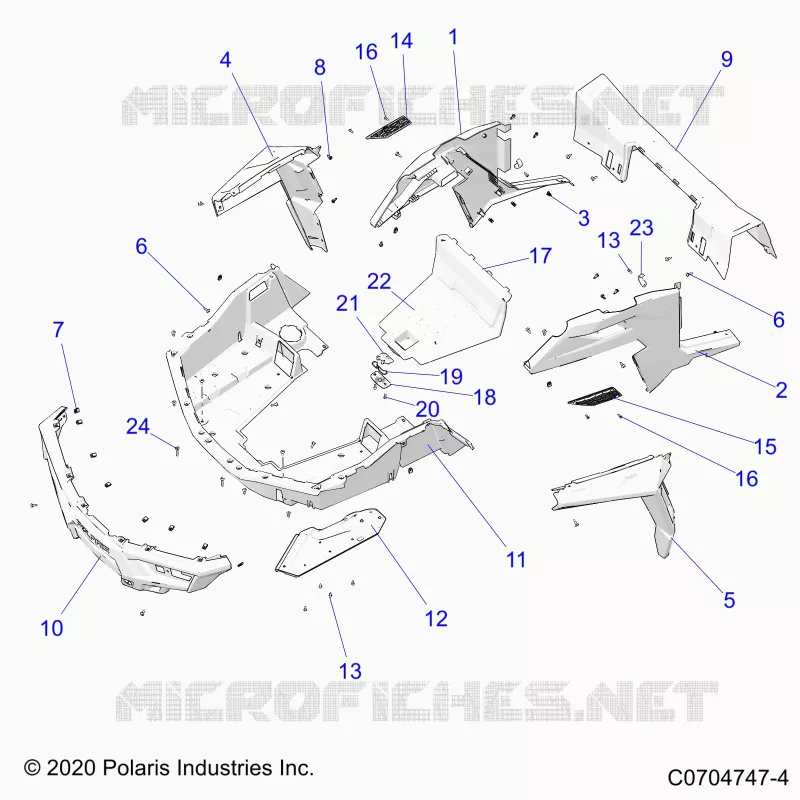 KAROSSERIE HINTEN RACK AND FENDERS