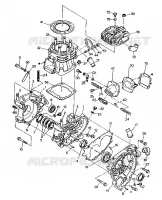 CRANKCASE AND ZYLINDER 350 2X4 / W927539 (4922882288031A)
