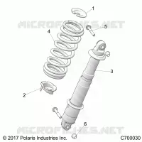 SUSPENSION, REAR SHOCK MOUNTING