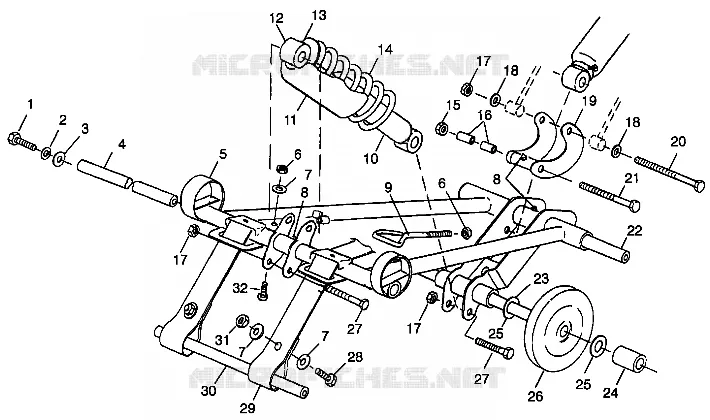 FRONT Drehmomentarm