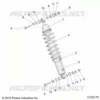SUSPENSION, FRONT SHOCK MOUNTING