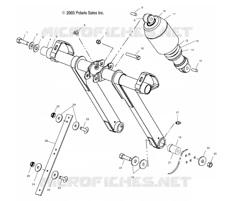 FRONT Drehmomentarm