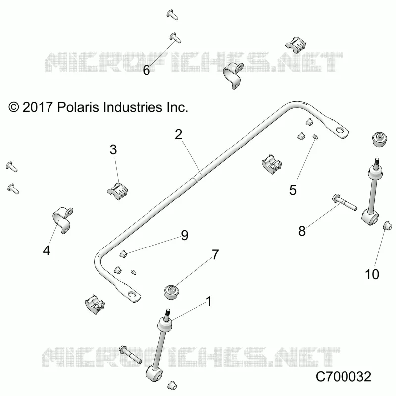 FRONT SUSPENSION STABILIZER BAR- R20RRU99A9/AA/AF/AP/AX (C700032)