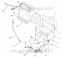 AKKUBOX ASSEMBLY 500 EFI / 0930674 and  500 EFI SKS / 0930574 (4922962296028A)