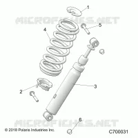 SUSPENSION, FRONT SHOCK MOUNTING