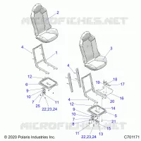 SITZ ASM. AND SLIDER