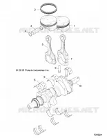 ENGINE, KURBELWELLE AND PISTON