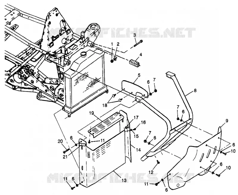 FRONTSCHÜRZE   SHIELDS Scrambler 400L W97BC38C (4939893989A007)