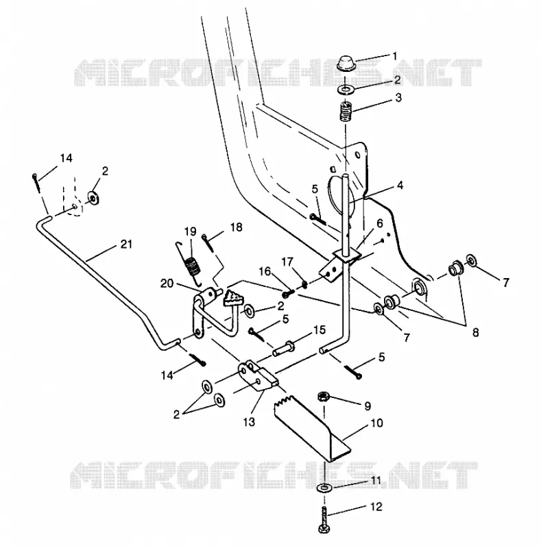 FOOT PEDAL   BREMSE 6X6 400L NORWEGIAN N968740 (4935963596C001)