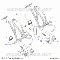 SITZ MOUNTING, FRONT, 6 POINT