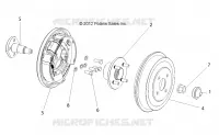 HINTERBREMSE DRUM, E6/ELXD