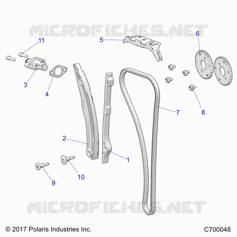 CAM CHAIN AND TENSIONER