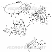 ELEKTRIC/RÜCKLICHT ASSEMBLY SCRAMBLER W957840 (4927252725C007)