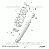 SUSPENSION, FRONT SHOCK MOUNTING