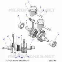 ENGINE, PISTON AND KURBELWELLE