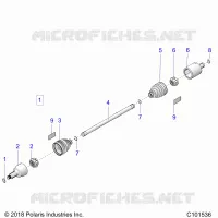 DRIVE TRAIN, GETRIEBE VORNE SHAFT