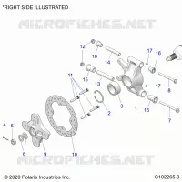 HINTERRADAUFHÃ„NGUNG HUBS, CARRIER AND BRAKE DISC