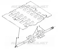 TRACK AND ANTRIEBSWELLE SHAFT ASSEMBLY NO. 1590210 (INCL. 1-3) (4909520952010A)