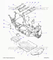 CHASSIS, MAIN FRAME AND SKID PLATES