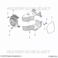 ENGINE, FAN COVER AND ABSCHIRMRAHMEN