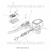 VORDERBREMSE BREMSE LEVER AND MASTER CYLINDER