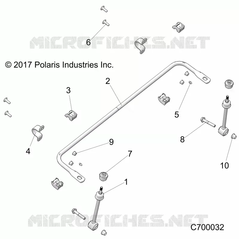 SUSPENSION, FRONT STABILISATORSTANGE