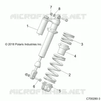 SUSPENSION, FRONT SHOCK MOUNTING